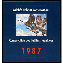 canadian wildlife habitat conservation stamp fwh3 canada geese 6 50 1987