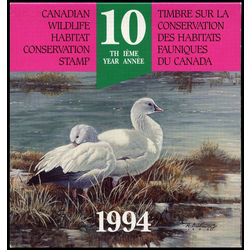 canadian wildlife habitat conservation stamp fwh10 ross geese 8 50 1994