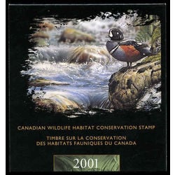 canadian wildlife habitat conservation stamp fwh17 harlequin duck 8 50 2001