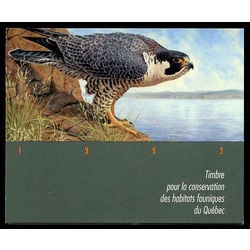 quebec wildlife habitat conservation stamp qw6 peregrine falcon by ghislain caron 6 1993