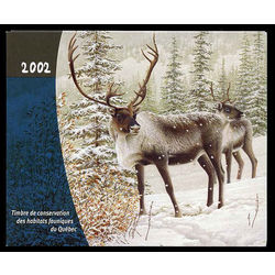 quebec wildlife habitat conservation stamp qw15aa caribous by patrice wolput 10 2002