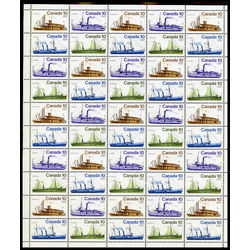 canada stamp 703a inland vessels 1976 M PANE BL