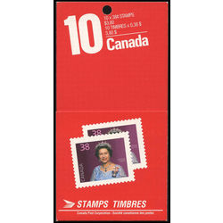 canada stamp bk booklets bk102 queen elizabeth ii 1988 C