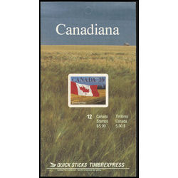 canada stamp bk booklets bk114 flag over prairie 1990 A