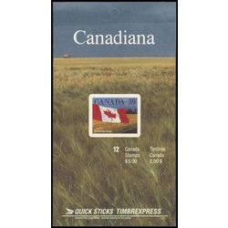 canada stamp bk booklets bk114 flag over prairie 1990