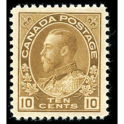 canada stamp 118 king george v extra fine never hinged 10 1925