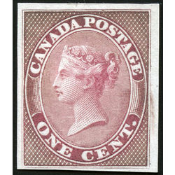 canada stamp 14tciii queen victoria trial colour proof 1 1864