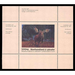 newfoundland labrador conservation fund stamp nlw3 canada stamp nlw3 1996 6 0 1996