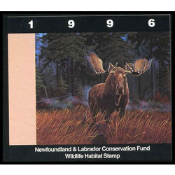 newfoundland labrador conservation fund stamp nlw3 canada stamp nlw3 1996 6 0 1996