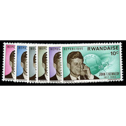 rwanda stamp 130 35 john f kennedy 1965