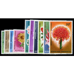 rwanda stamp 151 60 flowers 1966