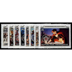 rwanda stamp 722 29 american bicentennial paintings 1976