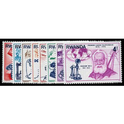 rwanda stamp 746 53 centenary of first telephone call 1976