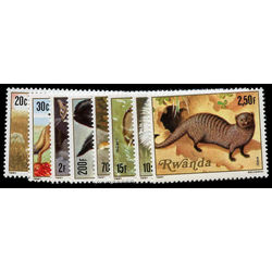 rwanda stamp 1035 42 meat eating animals 1981