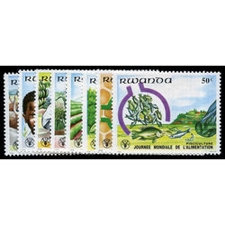 rwanda stamp 1075 82 world food day 1982