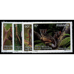 rwanda stamp 1306 09 primates nyungwe forest 1988