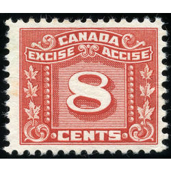 canada revenue stamp fx70 three leaf excise tax 8 1934