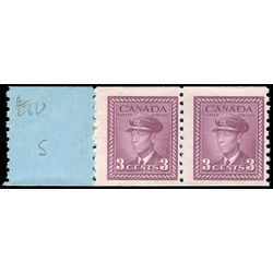 canada stamp 280pa king george vi 1948 M FNH START PAIR %2B 1 TAB