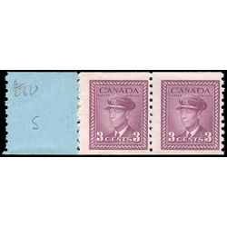 canada stamp 280pa king george vi 1948 m fnh start pair 1 tab