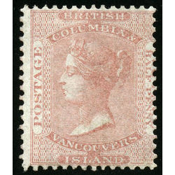 british columbia stamp 2 queen victoria mint fine original gum 2 d 1860  9