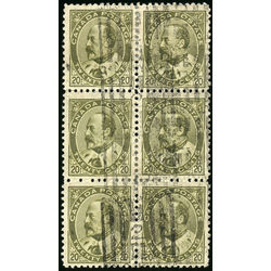 canada stamp 94 edward vii 20 1904 u vf block6