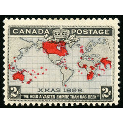 canada stamp 85ii christmas map of british empire 2 1898