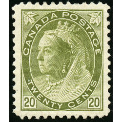canada stamp 84 queen victoria mint xf 20 1900