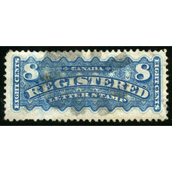 canada stamp f registration f3a registered stamp used vf 8 1876  3