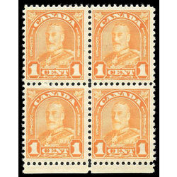 canada stamp 162i block king george v 1 1930