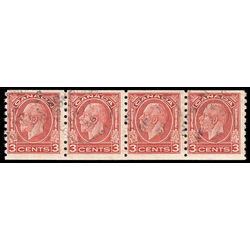 canada stamp 207 strip king george v 1933