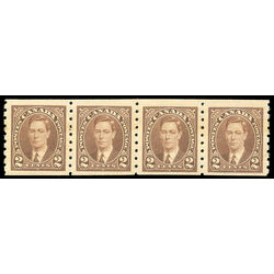 canada stamp 239strip king george vi 1937