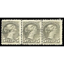 canada stamp 38 queen victoria 5 1876 u f vf strip 3
