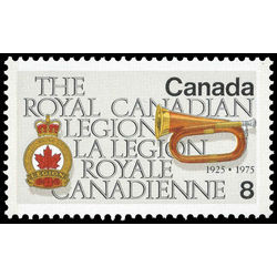 canada stamp 680ii legion emblem and bugle 8 1975