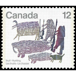 canada stamp 751ii hunters of old 12 1977