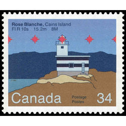 canada stamp 1066i rose blanche cains island nf 34 1985