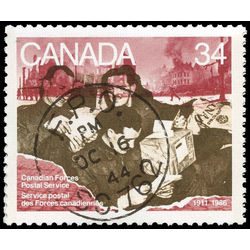 canada stamp 1094i soldiers handling mail 34 1986