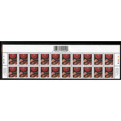 canada stamp 1677ii weaving 5 2001 plate block of 20