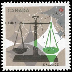 canada stamp 2455i libra the scales 2012
