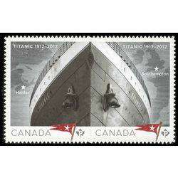 canada stamp 2537i bow of titanic map showing southampton england map of halifax nova scotia 2012