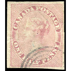 canada stamp 8i queen victoria used very fine d 1857  3