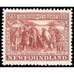 newfoundland stamp 220b annexation of newfoundland 10 1933