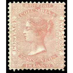 british columbia stamp 2 queen victoria mint fine original gum 2 d 1860  12