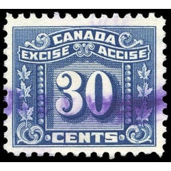 canada revenue stamp fx79 three leaf excise tax 30 1934