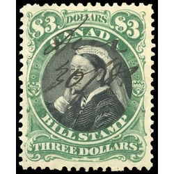 canada revenue stamp fb54 third bill issue 3 1868