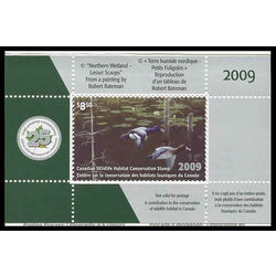 canadian wildlife habitat conservation stamp fwh25 lesser scaup 8 50 2009