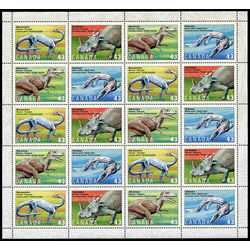 canada stamp 1498a prehistoric life in canada 3 1993 m pane bl