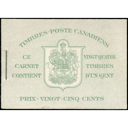 canada stamp booklets bk bk28b booklet king george vi 1937