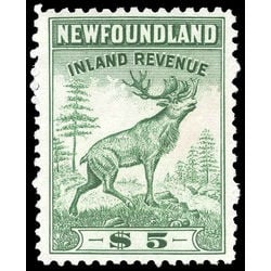 canada revenue stamp nfr42 caribou 5 1942