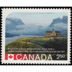 canada stamp 2848 waterton glacier international peace park ab mt 2 50 2015