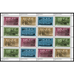 canada stamp 1544a second world war 1945 1995 m pane bl